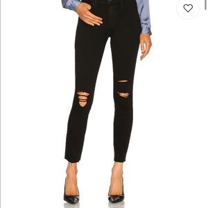 Paige Hoxton Black Distressed Jeans